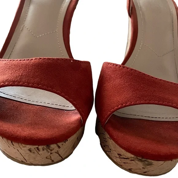 Charles By Charles David Red Open-Toe Sandals - Picture 5 of 6